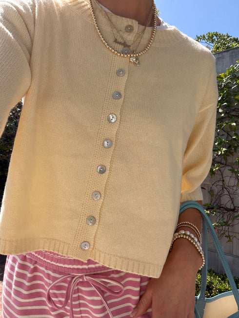 Coastal Cardigan // Butter Yellow