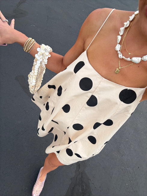 Off Duty Dot Dress