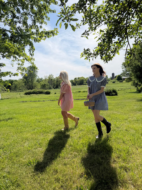 Cottage Dress // Navy Gingham