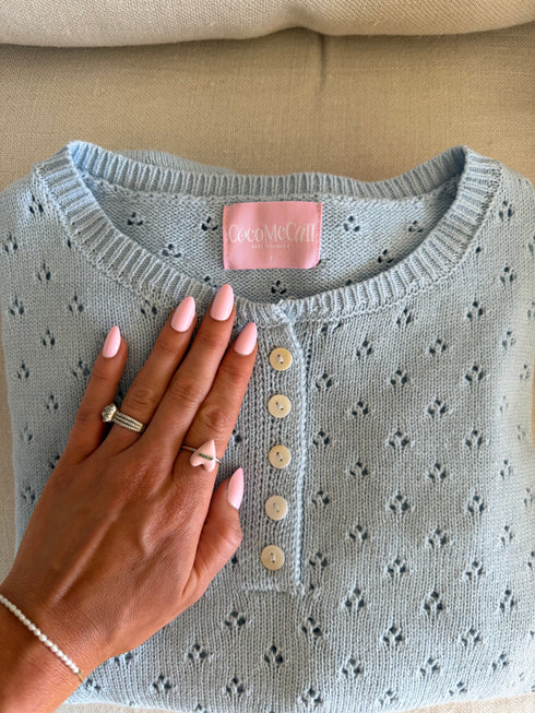 Everyday Pointelle Cutie // Sky