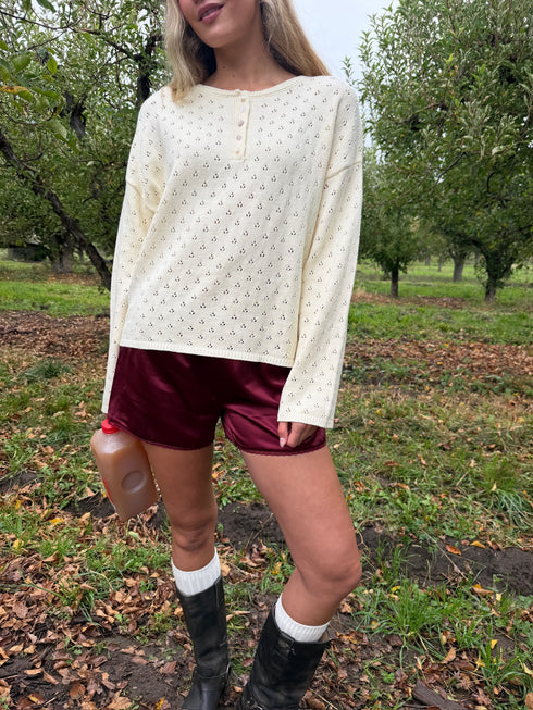 Everyday Pointelle Cutie // Cream