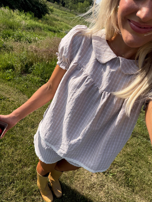 Berry Girl Top // Oat