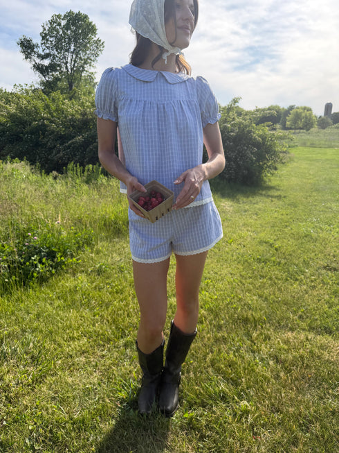Berry Girl Short // Dusty Blue