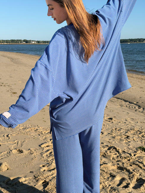 Road Trip Pullover // Cobalt Stripe *PREORDER 7/5*