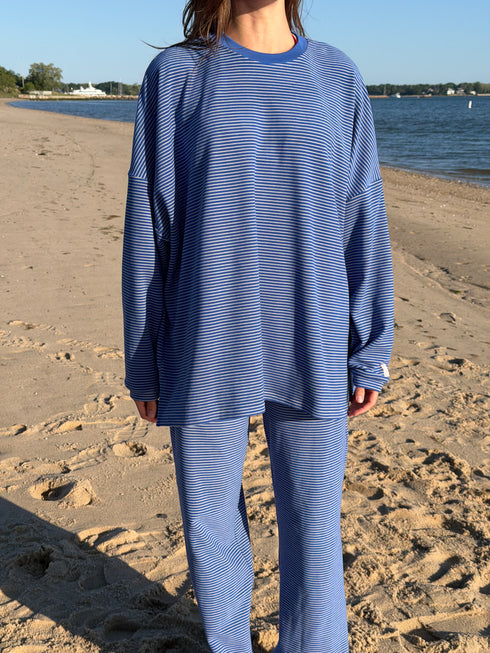 Road Trip Pullover // Cobalt Stripe *PREORDER 7/5*