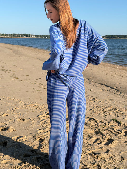 Road Trip Pant // Cobalt Stripe *PREORDER 7/5*