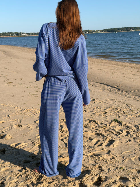Road Trip Pant // Cobalt Stripe *PREORDER 7/5*