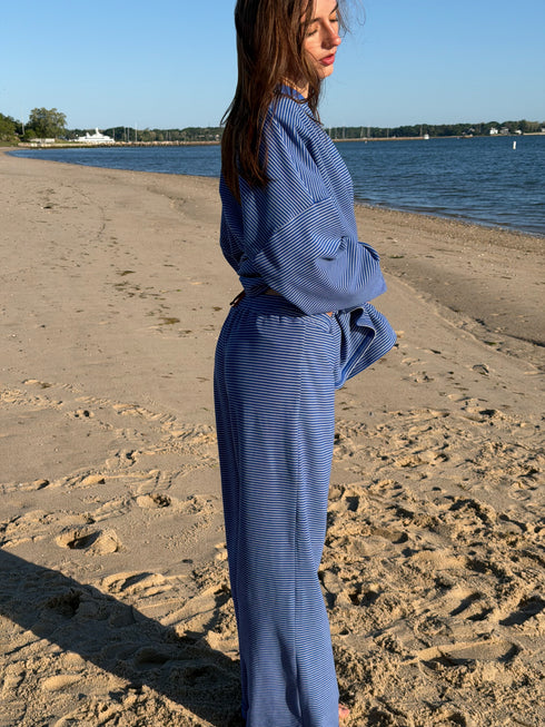 Road Trip Pant // Cobalt Stripe *PREORDER 7/5*