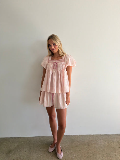 Flutter Top // Blush