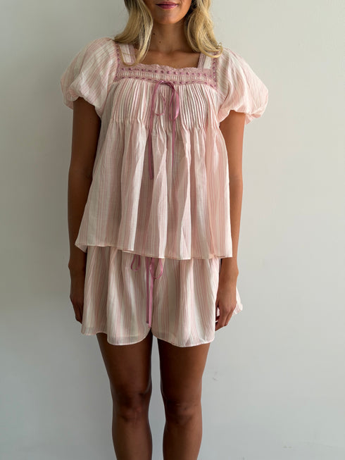 Flutter Top // Blush