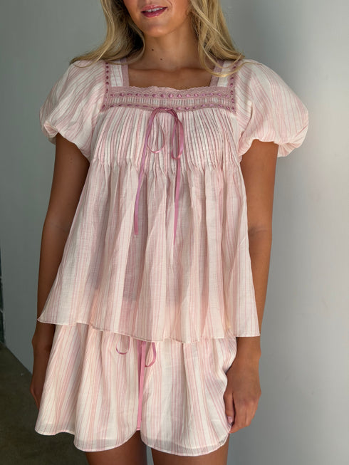 Flutter Top // Blush