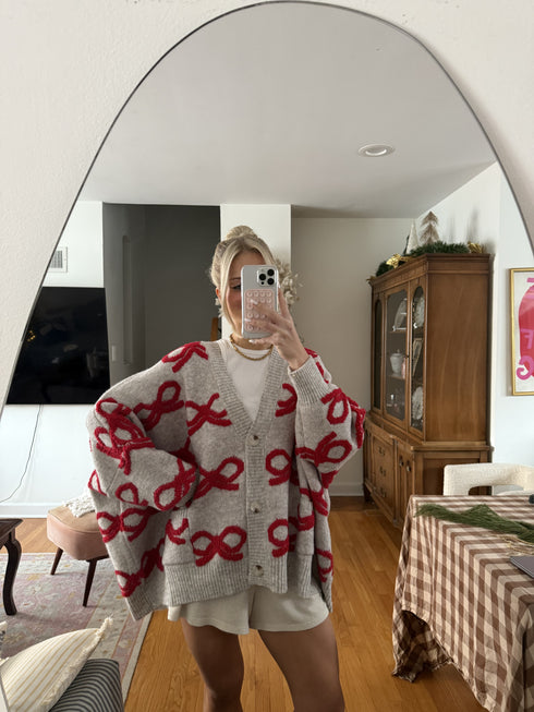 Holiday Bowmance Cardigan