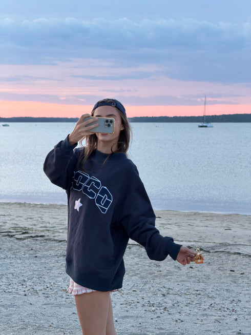 Coco Girl Mockneck // True Blue