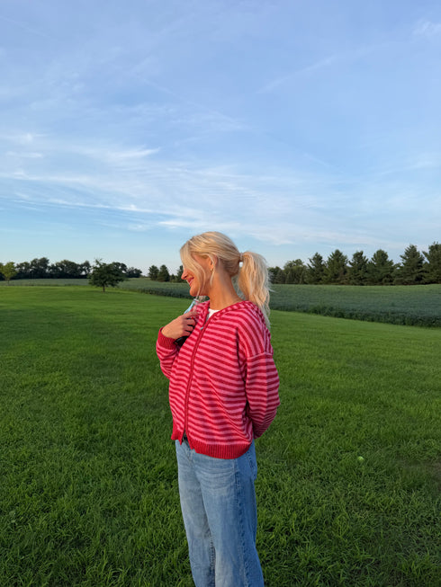 Club Cutie Zip-Up // Cherry