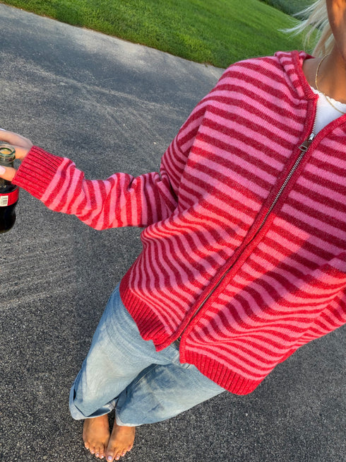 Club Cutie Zip-Up // Cherry
