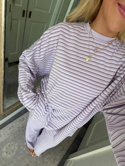 Road Trip Pullover // Sunset Stripe