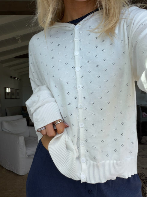 Daily Girl Hoodie // White