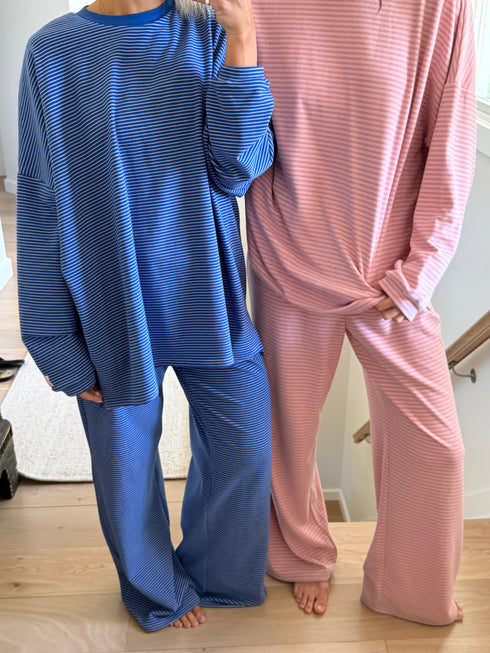 Road Trip Pant // Cobalt Stripe *PREORDER 7/5*