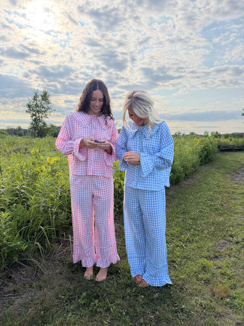Bea Gingham Pant // Skies