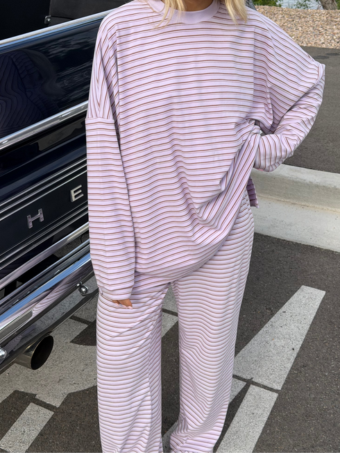 Road Trip Pullover // Sunset Stripe