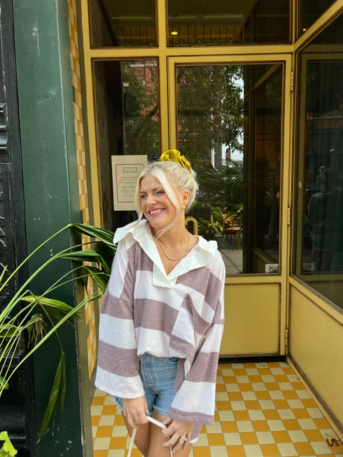 Golden Hour Striped Pullover *RESTOCKED*