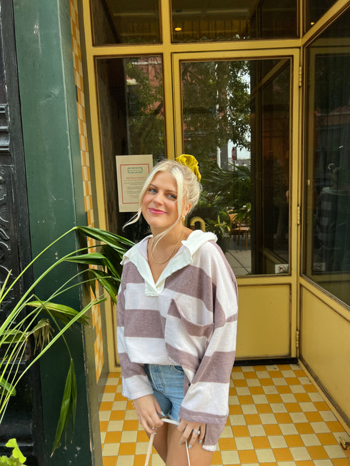 Golden Hour Striped Pullover *RESTOCKED*