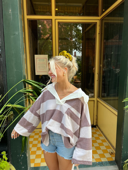 Golden Hour Striped Pullover *RESTOCKED*