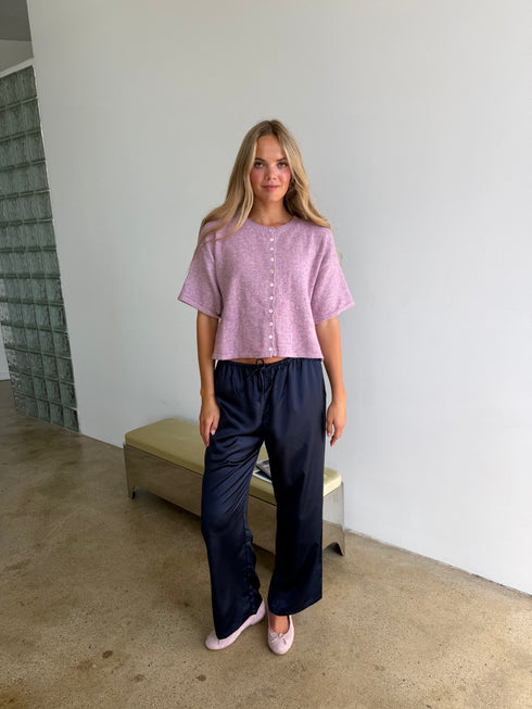 Studio Satin Pant // Midnight