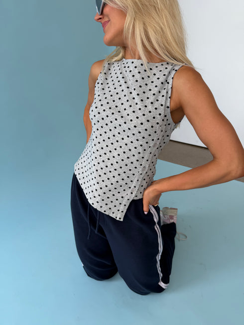 Dolly Tank // Grey Dottie