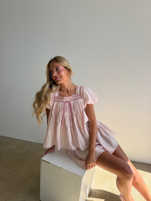 Flutter Top // Blush