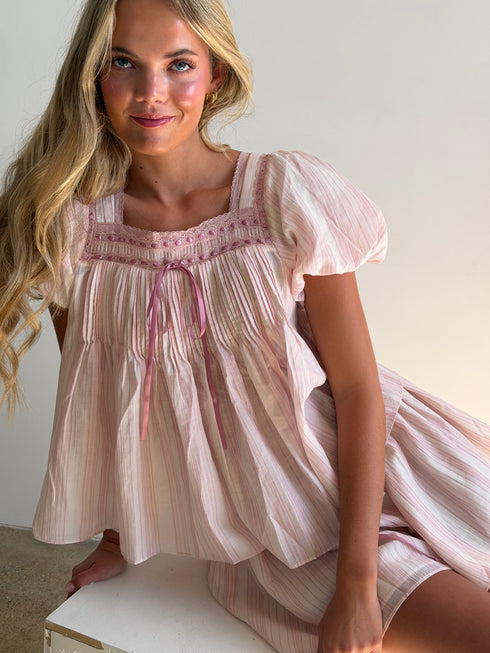Flutter Top // Blush