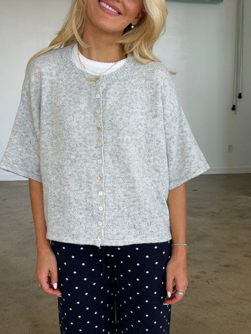 Char Cardi // Dove Pointelle