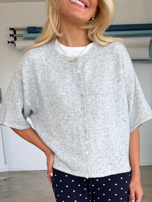Char Cardi // Dove Pointelle