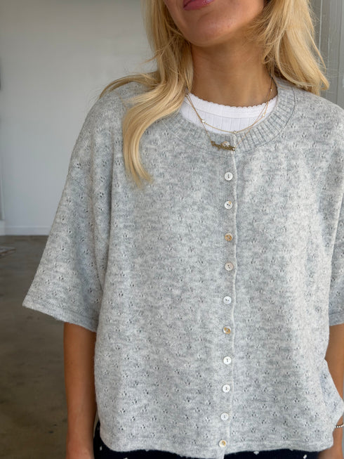 Char Cardi // Dove Pointelle