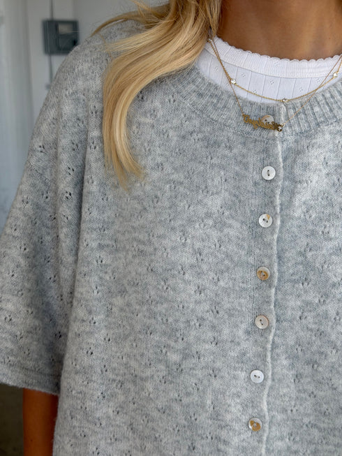 Char Cardi // Dove Pointelle