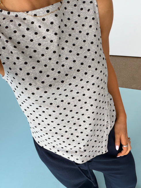 Dolly Tank // Grey Dottie