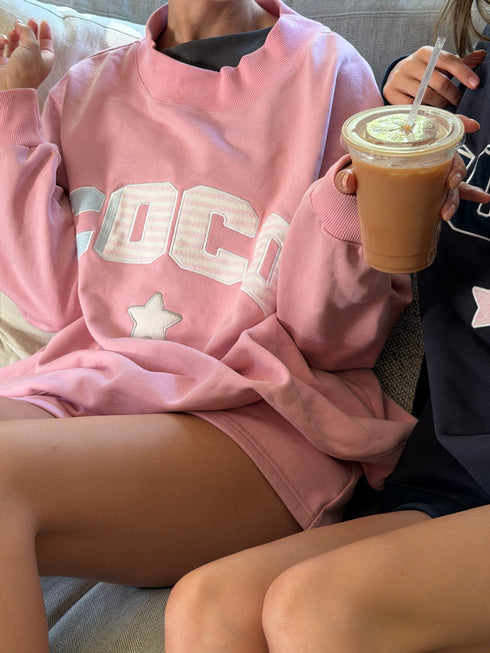 Coco Girl Mockneck // Heritage Pink