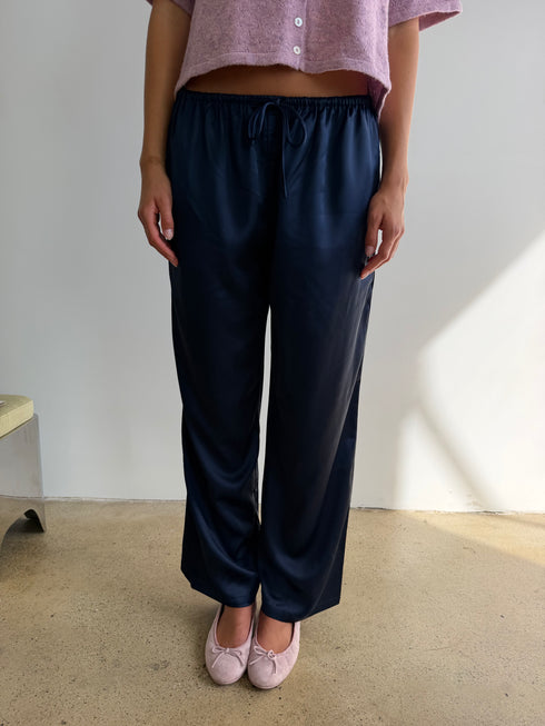Studio Satin Pant // Midnight