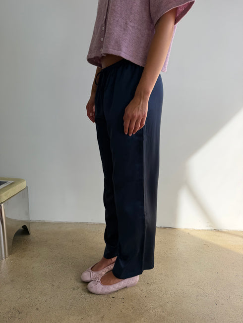 Studio Satin Pant // Midnight