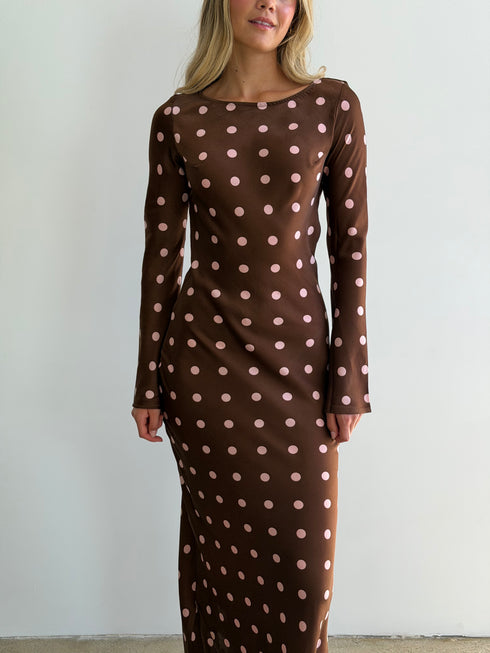 Dreamgirl Dress // Espresso Dot