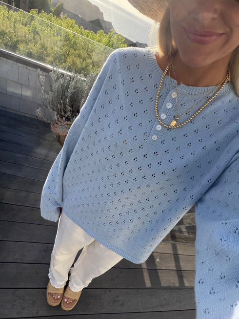 Everyday Pointelle Cutie // Sky