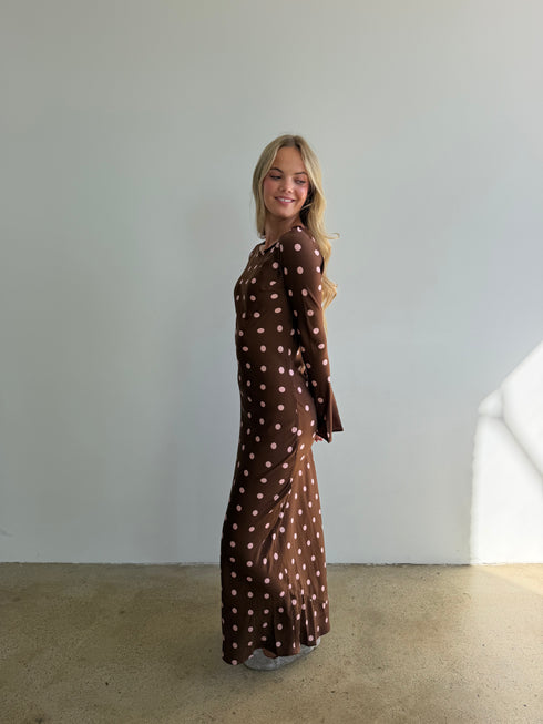 Dreamgirl Dress // Espresso Dot
