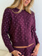 Kit Dottie Cardigan // Merlot