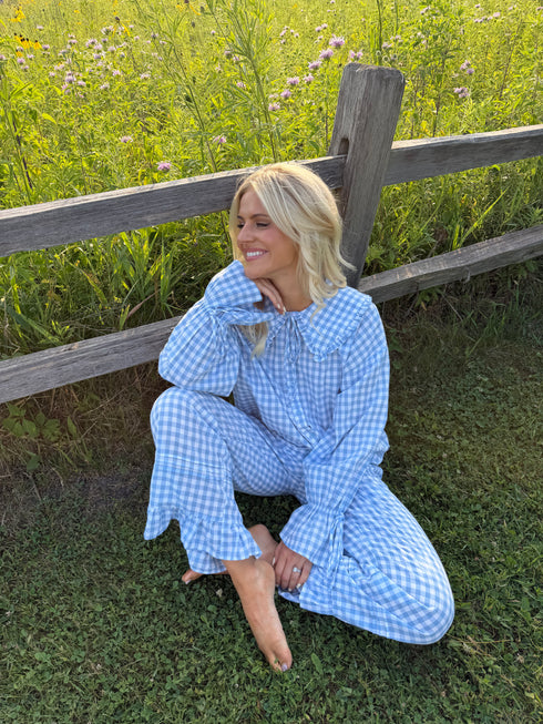 Bea Gingham Top // Skies