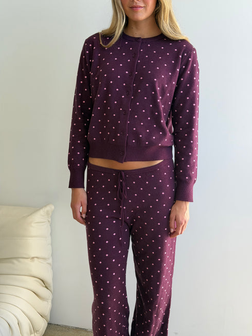 Kit Dottie Pant // Merlot