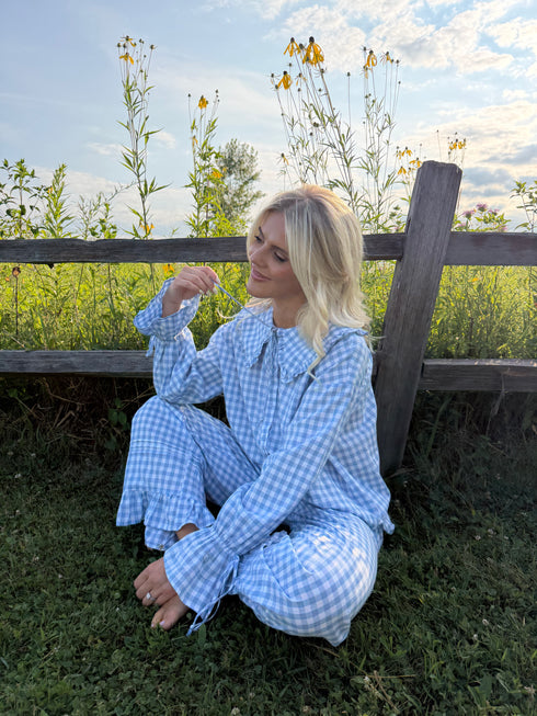 Bea Gingham Top // Skies