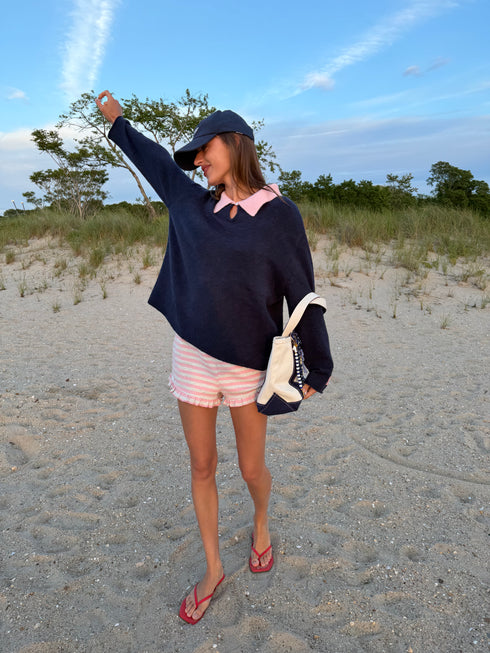 Classic Cutie Polo // Navy Pink