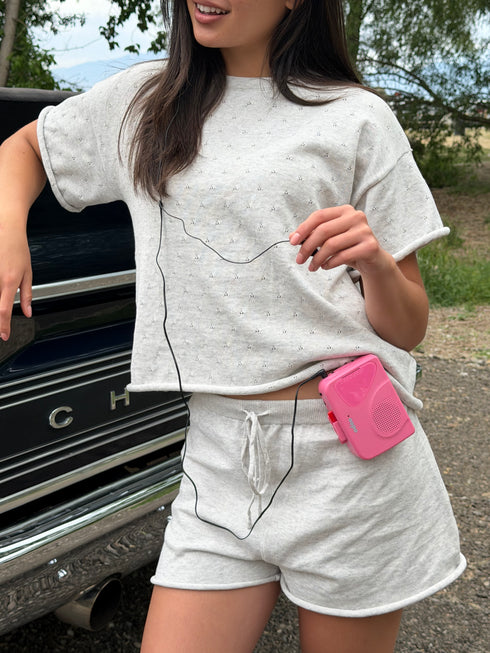 On Repeat Knit Set // Cloud