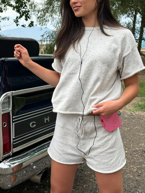 On Repeat Knit Set // Cloud