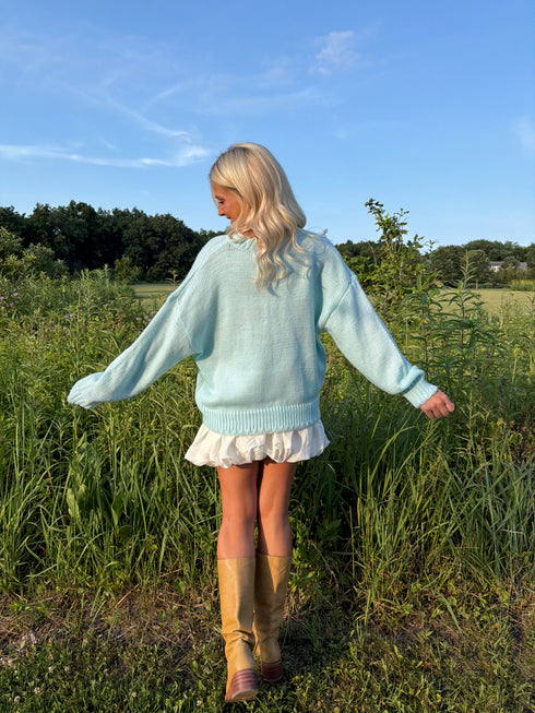 Heirloom Swan Knit // Sky